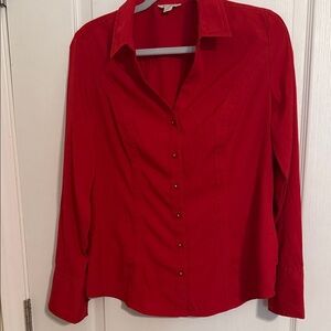 Cato Red Button-Down Collared Shirt